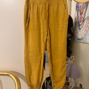 Mustard Yellow Jogger Pants